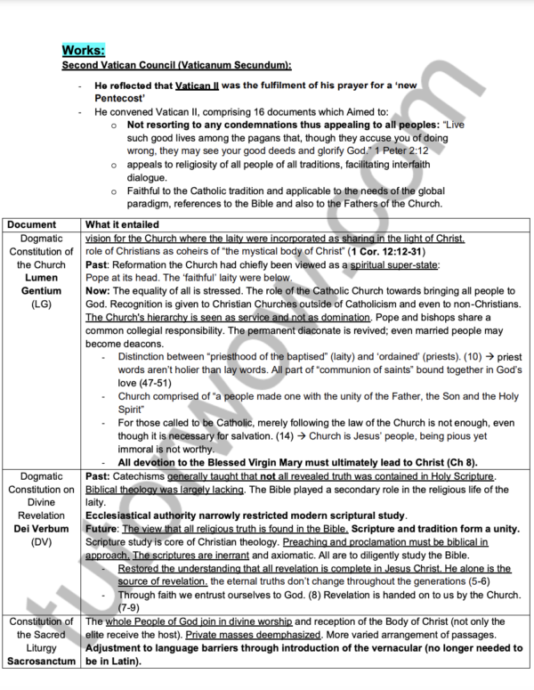 99 ATAR HSC Studies of Religion - Christianity