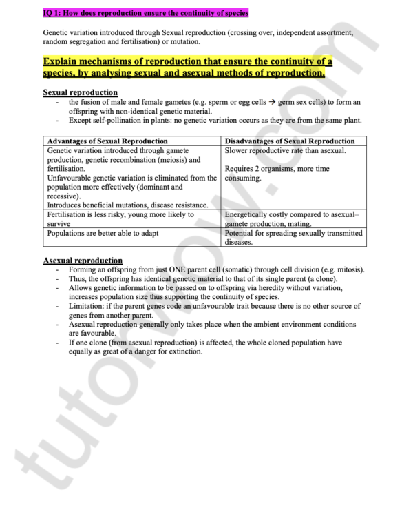 99 ATAR HSC Biology - All Modules
